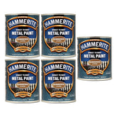 5X Hammerite Hammered Copper Paint 750ml Tin Paint